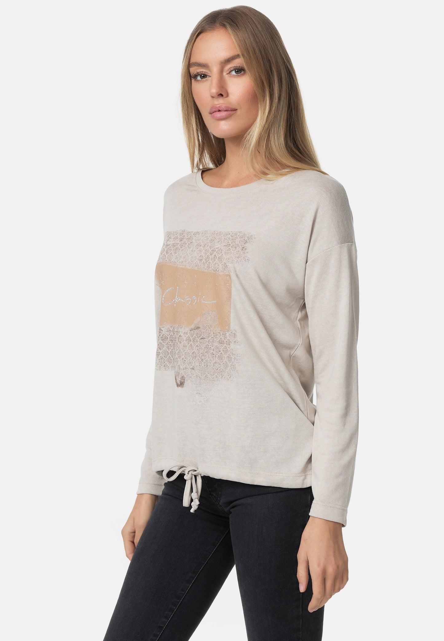 Decay Longsleeve mit Glitzer-Design – Klassisch und Stilvoll