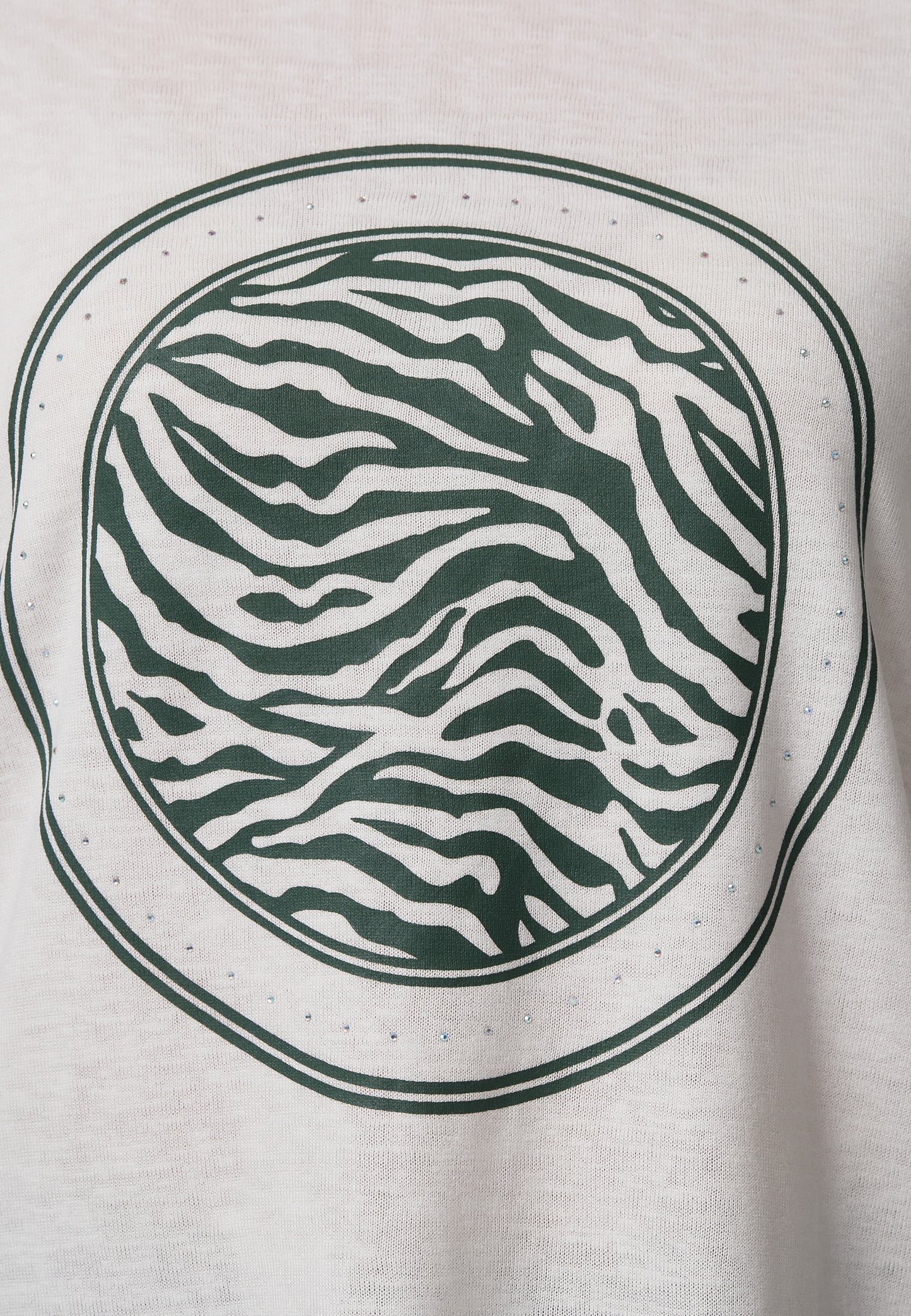 Decay Longsleeve mit Kreis-Muster und Rundhals