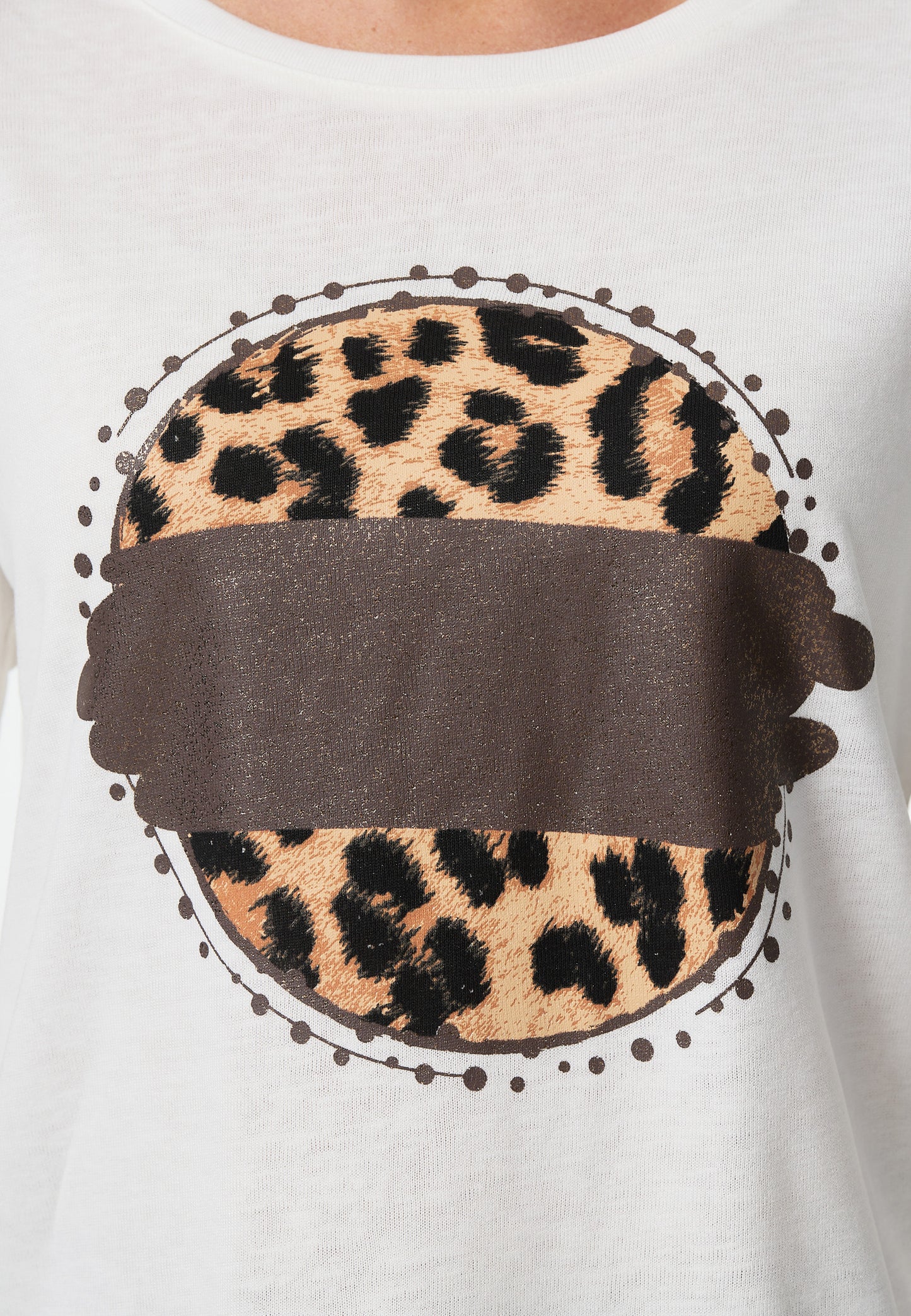 Decay Longsleeve mit Leo-Schonen-Muster im Kreis