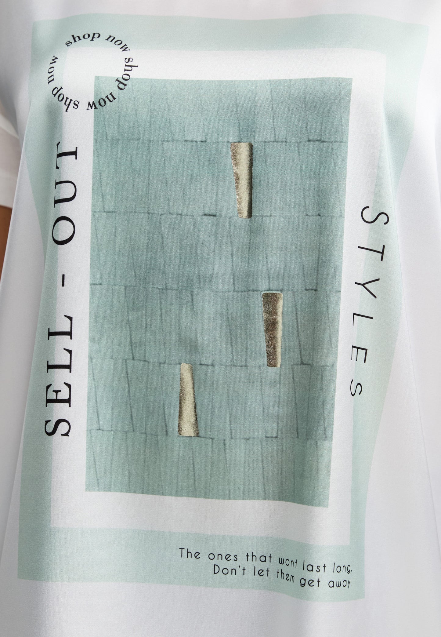 Decay T-Shirt mit stylischem Frontmuster