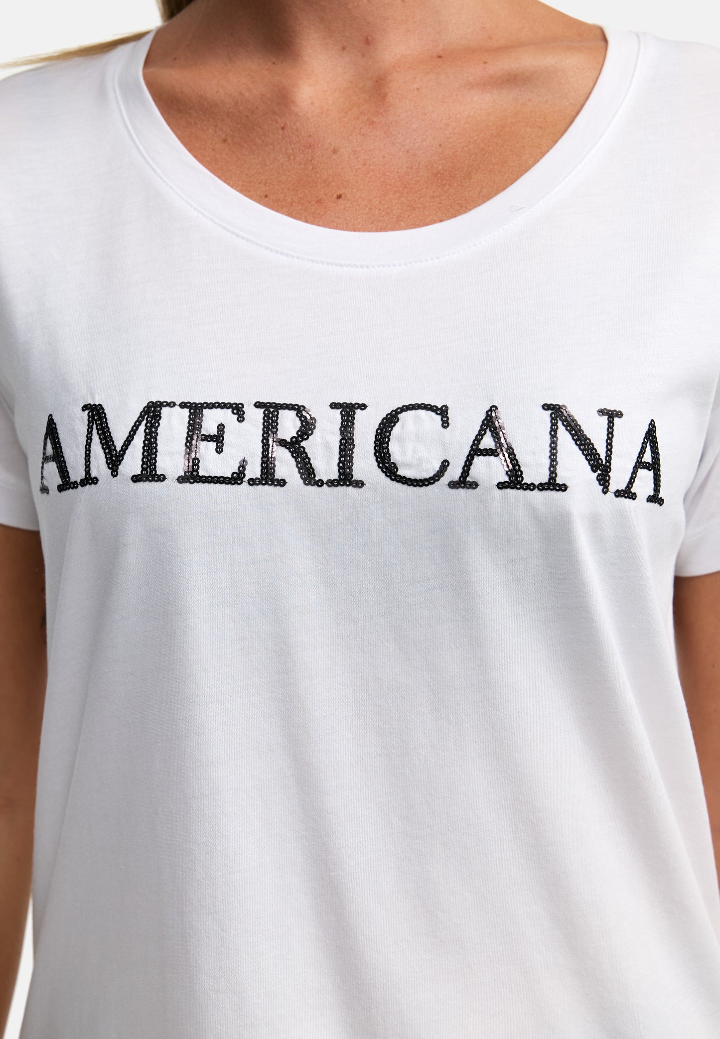 Decay T-Shirt - Americana Design mit Glitzereffekten