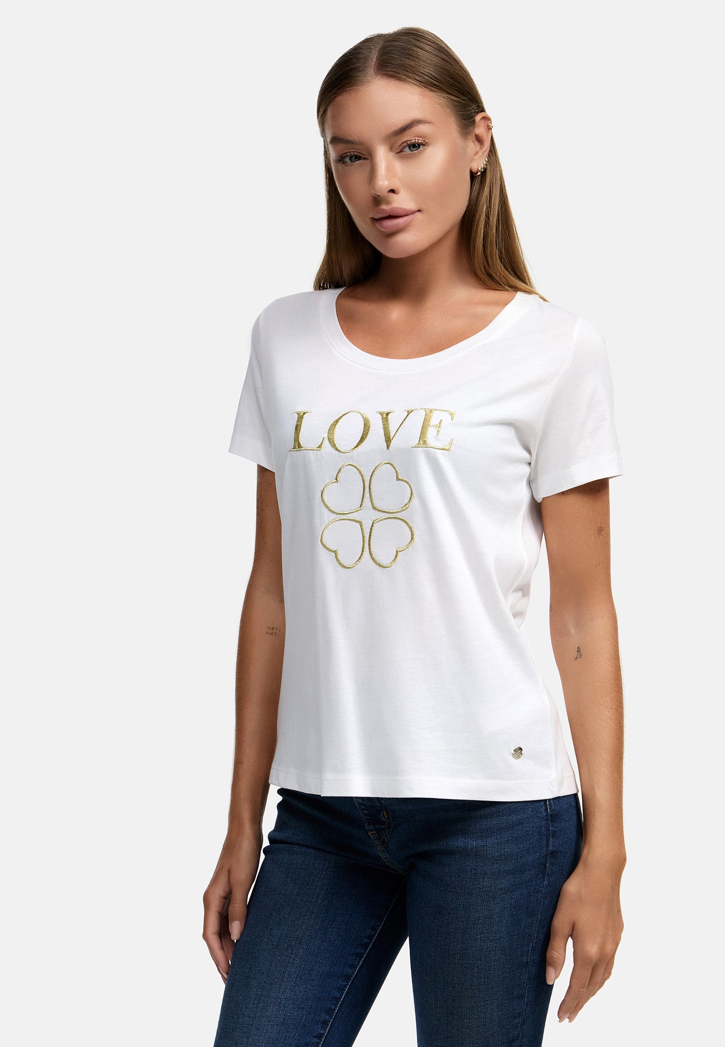 Decay T-Shirt mit Herz-Design und Love-Schriftzug
