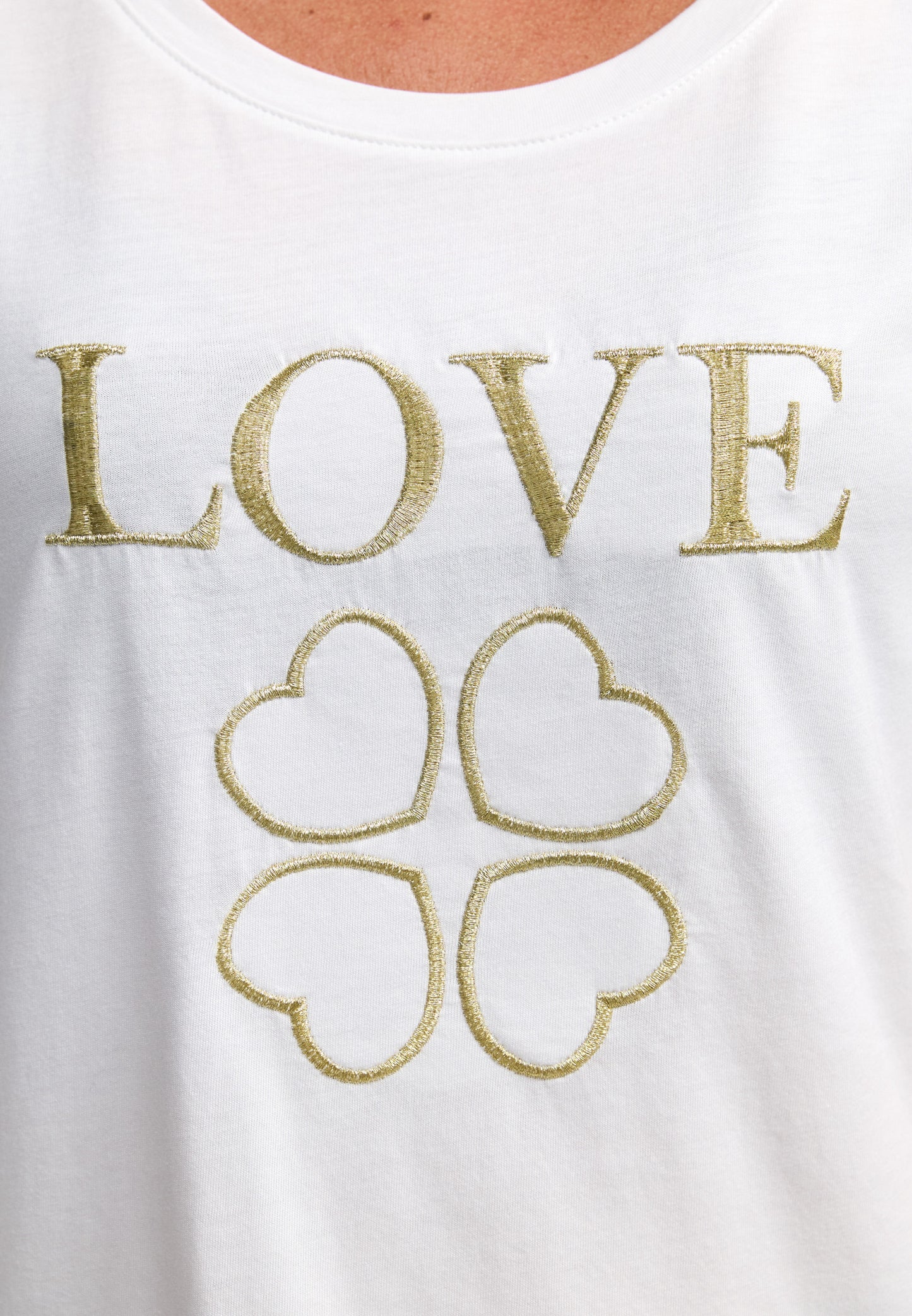 Decay T-Shirt mit Herz-Design und Love-Schriftzug