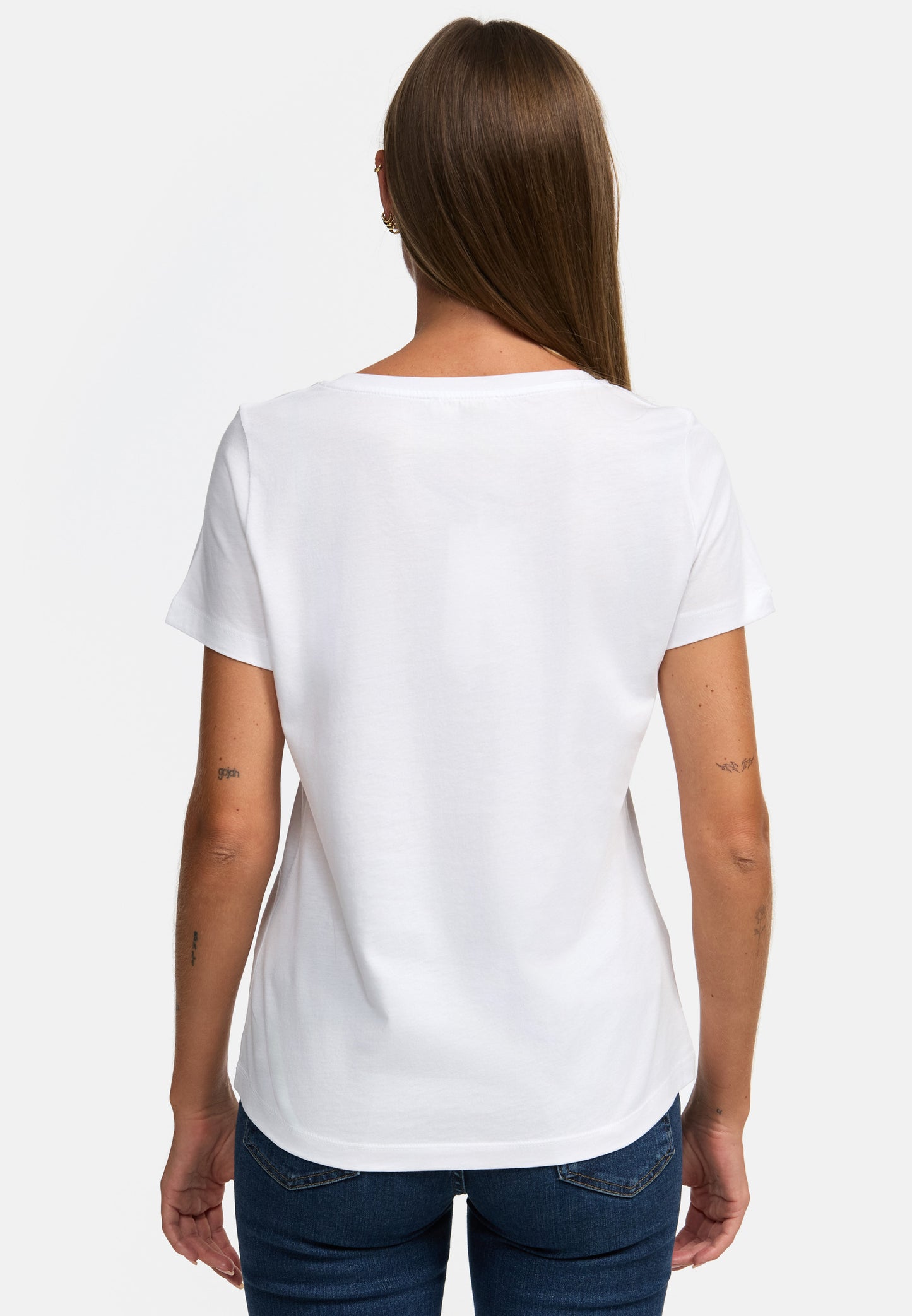 Decay T-Shirt – Glitzernde Schrift mit Modernem Muster