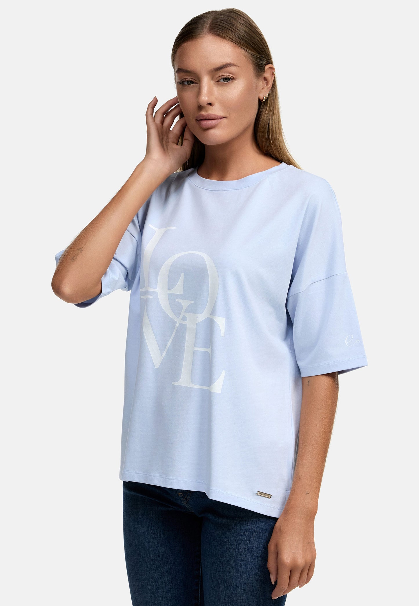 Decay T-Shirt mit "Love"-Schriftzug – Stylisch und Bequem-Miami