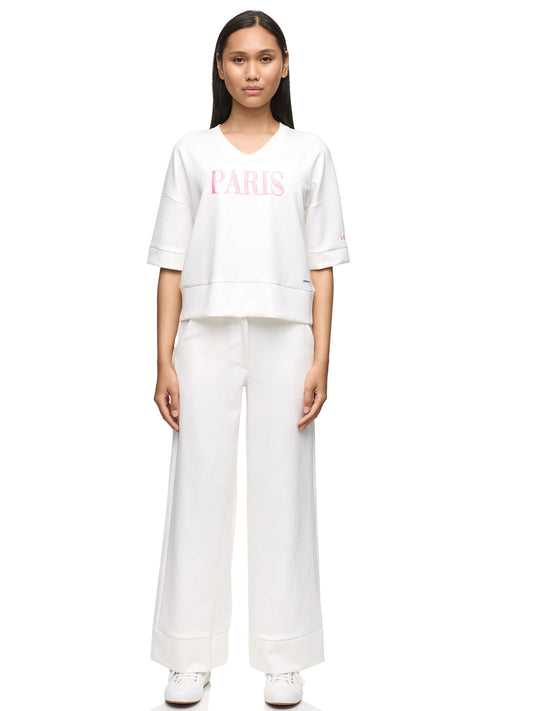 "Paris" - Trendige T-Shirt mit minimalistischer Aufschrift