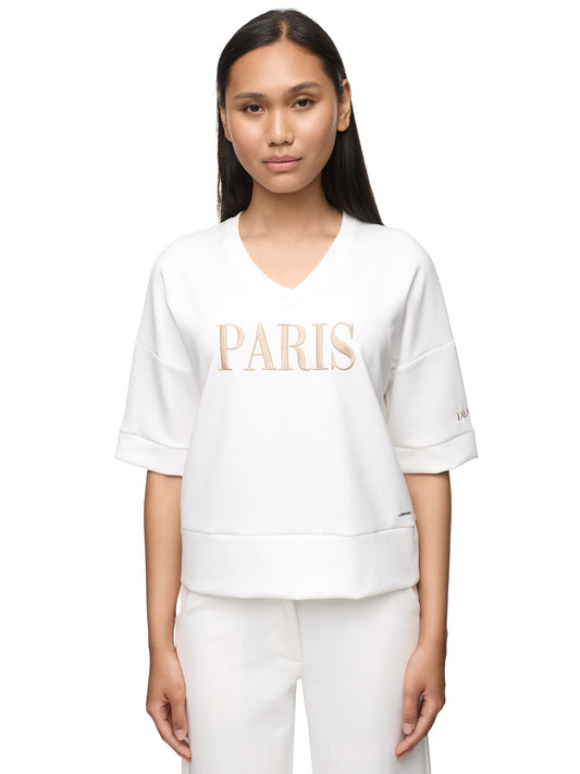 "Paris" - Trendige T-Shirt mit minimalistischer Aufschrift